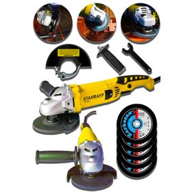 Stanrayf Alman 6800 W Çelik Şanzıman Bakır Sargı Demir Metal Kesme Taşlama Makinesi