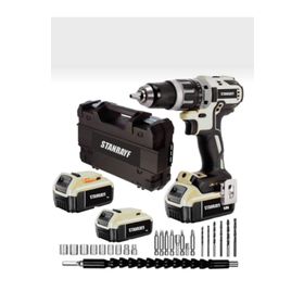 Stanrayf Germany 58 W 10 Ah Çelik Şanzıman Çift Akülü Darbeli Şarjlı Matkap