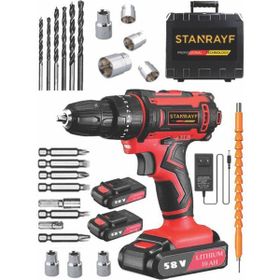 Stanrayf Germany Technology 98 V 12 Ah Çelik Şanzıman Bakır Sargılı Şarjlı Darbeli Vidalama Matkap