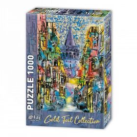 Star 1000 Parça Galata Kulesi Puzzle Altın Varaklı Puzzle