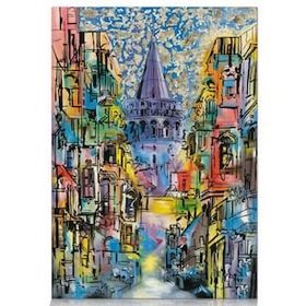 Star 1000 Parça Galata Kulesi Puzzle Altın Varaklı Puzzle