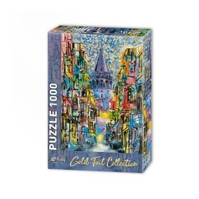 Star 1000 Parça Galata Kulesi Puzzle Altın Varaklı Puzzle