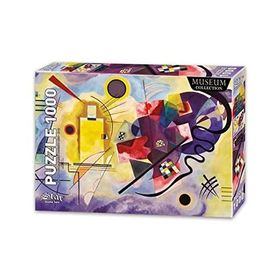 Star 1000 Parça Sarı Kırmızı Mavi İllüstrasyon Puzzle