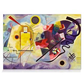 Star 1000 Parça Sarı Kırmızı Mavi İllüstrasyon Puzzle