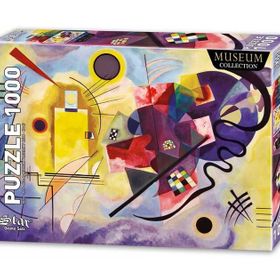 Star 1000 Parça Sarı Kırmızı Mavi İllüstrasyon Puzzle