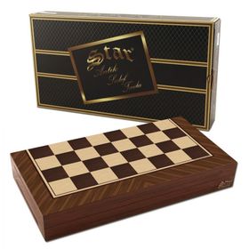 Star 1021798 Antik Ceviz Tavla Takımı