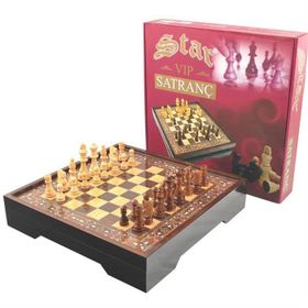 Star 1050422 Oyun Büyük Boy Vip Ceviz Satranç Takımı