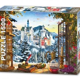 Star 1500 Parça Dağdaki Şato Puzzle