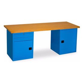Star Çelik 2130 mm 2 Çekmeceli Dolaplı Çalışma Tezgahı