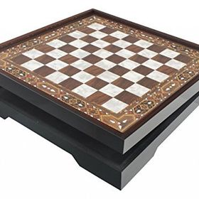 Star Ceviz Çekmeceli Büyük Satranç Takımı