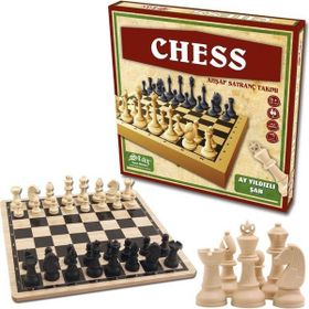 Star Chess Plastik Taşlı Ahşap Satranç Takımı