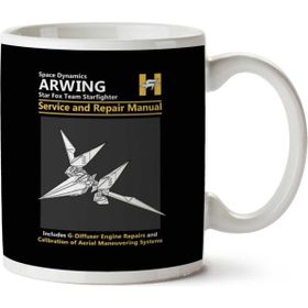 Star Fox Arwing Servis ve Onarım Kılavuzu Baskılı Kupa