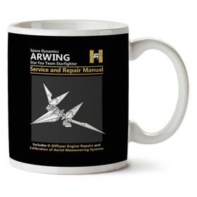 Star Fox Arwing Servis ve Onarım Kılavuzu Baskılı Kupa