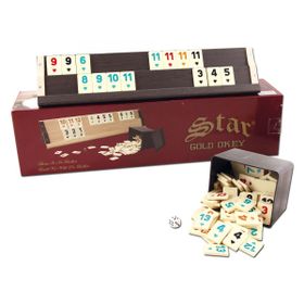 Star Gold Ahşap Okey Takımı 12 Yaş Üstü 4 Kişilik Kutu Oyunu