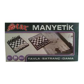 Star Manyetik Tavla Dama ve Satranç