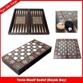 Star Masif Sedef Büyük Boy Tavla