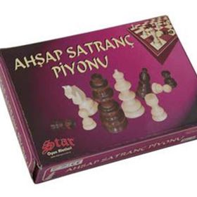 Star No:4 Ahşap Satranç Piyonu