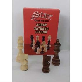 Star No:4 Ahşap Satranç Piyonu