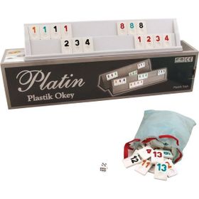 Star Oyun Aletleri 1010211 Platin Plastik Okey Takımı