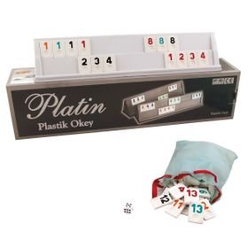 Star Oyun Aletleri 1010211 Platin Plastik Okey Takımı