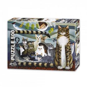 Star Oyun Aletleri 1100622 Kedi Ailesi 500 Parça Puzzle