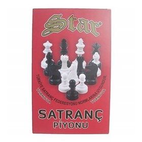 Star Oyun Büyük Boy Plastik Satranç Taşları