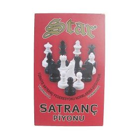Star Oyun Büyük Boy Plastik Satranç Taşları