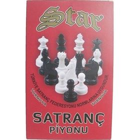 Star Oyun Büyük Boy Plastik Satranç Taşları