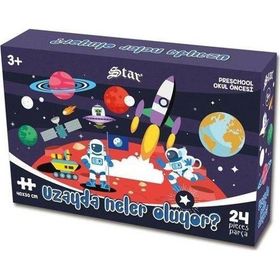 Star Preschool Uzayda Neler Oluyor Eğitici Puzzle