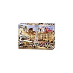 Star Puzzle 1000 Parçalık Fransa Kolajı ve Eyfel Kulesi Puzzle