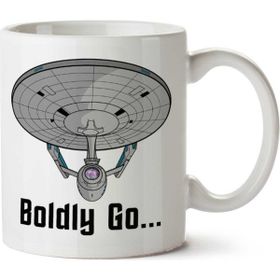 Star Trek Enterprise Boldly Go Baskılı Kupa