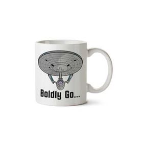 Star Trek Enterprise Boldly Go Baskılı Kupa