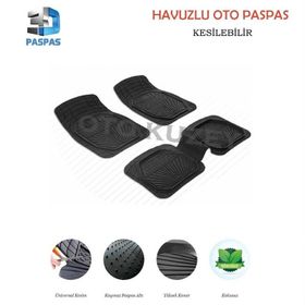 Star Volkswagen Golf 7 Hatchback 3D Havuzlu Paspas Siyah 5 Parça Oto Paspası