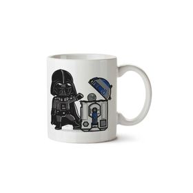 Star Wars Darth Vader R2-D2 Death Star Bin iki Tarafı Baskılı Kupa Bardak