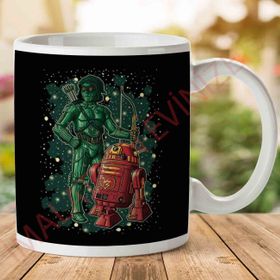 Star Wars Flash R2d2 And Green Arrow C3po Baskılı Kupa