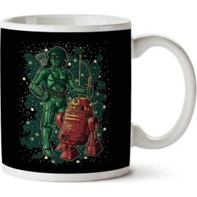Star Wars Flash R2d2 And Green Arrow C3po Baskılı Kupa