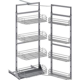 Starax 1224 140x155x60 cm Krom İkiz Kiler