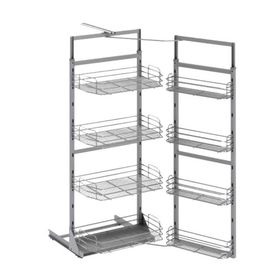 Starax 1224 140x155x60 cm Krom İkiz Kiler