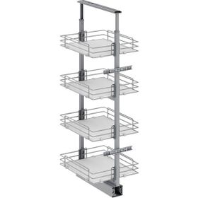 Starax 1845 50 cm 4 Sepet Frenli Krom Teleskopik Kiler