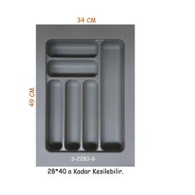 Starax 2283 Gri 34x49cm Plastik Kaşıklık