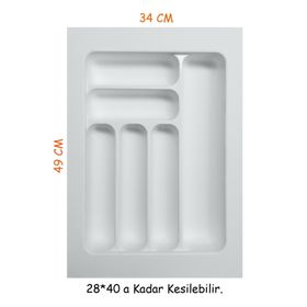 Starax 2283 Kapak Ölçüsü 40 cm Plastik Kaşıklık