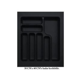Starax 2285-A Antrasit 44x49cm Plastik Kaşıklık