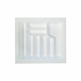 Starax 2287-W Beyaz 8 Göz Plastik Kaşıklık