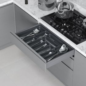 Starax 2289-A Antrasit 74x49cm Plastik Kaşıklık