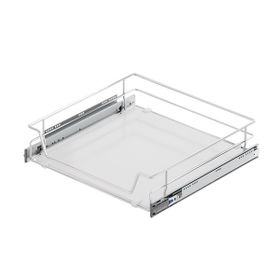 Starax 2312 Teleskopik Raylı Ahşap Tablalı 60 cm Çekmece Sepeti