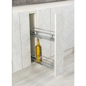 Starax 2414 Çift Açılım Tandem Sol 475 mm Tezgah Altı Şişelik