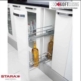 Starax 2476 Ahşap Tek Açılım Ten Sol 450 Tezgah Altı Şişelik