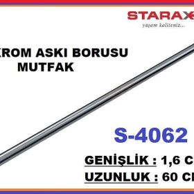 Starax 4062 60 cm Krom Mutfak Askı Borusu