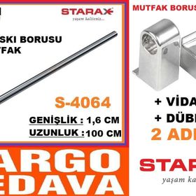 Starax 4062 60 cm Krom Mutfak Askı Borusu