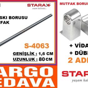 Starax 4062 60 cm Krom Mutfak Askı Borusu